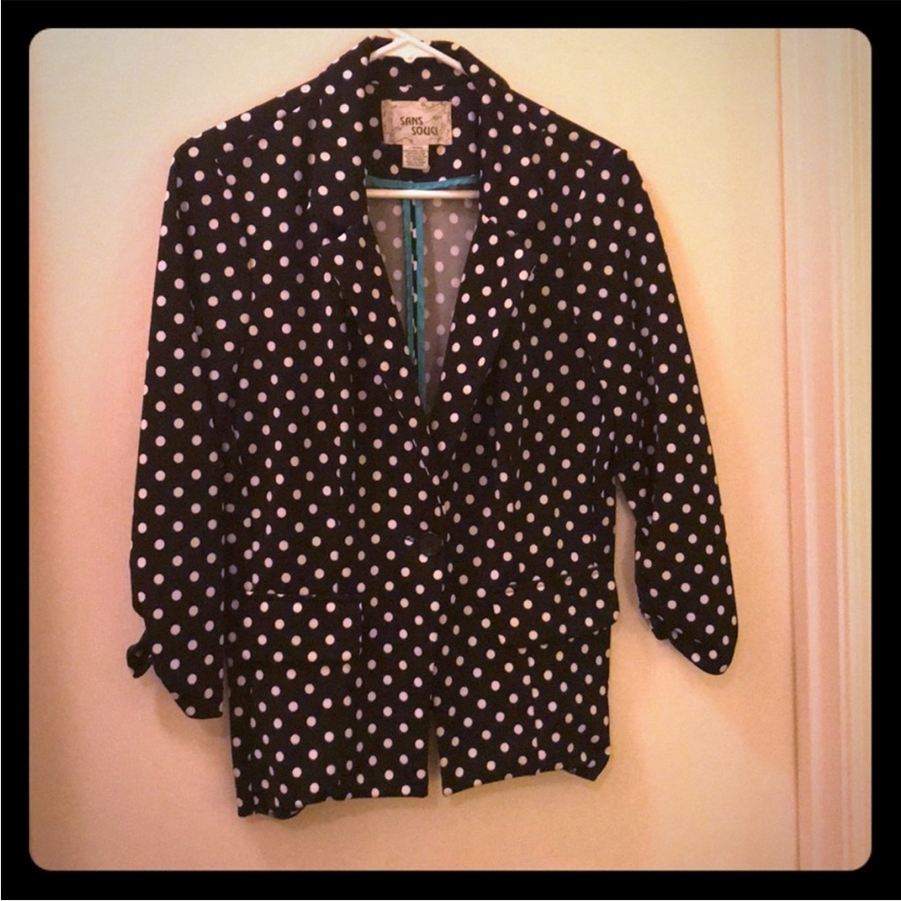 Sans Souci Polka Dot Blazer